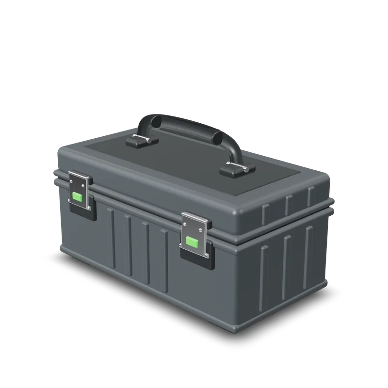 Asbob qutisi, 3D render