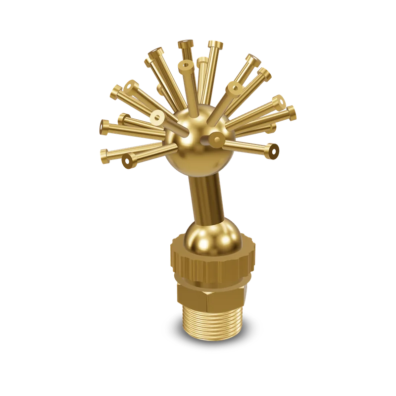 Latun fontan soplosi, 3D render